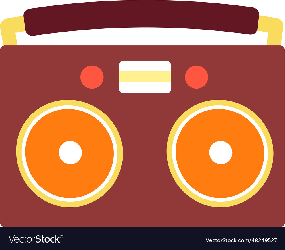 Retro Tape Recorder Royalty Free Vector Image VectorStock