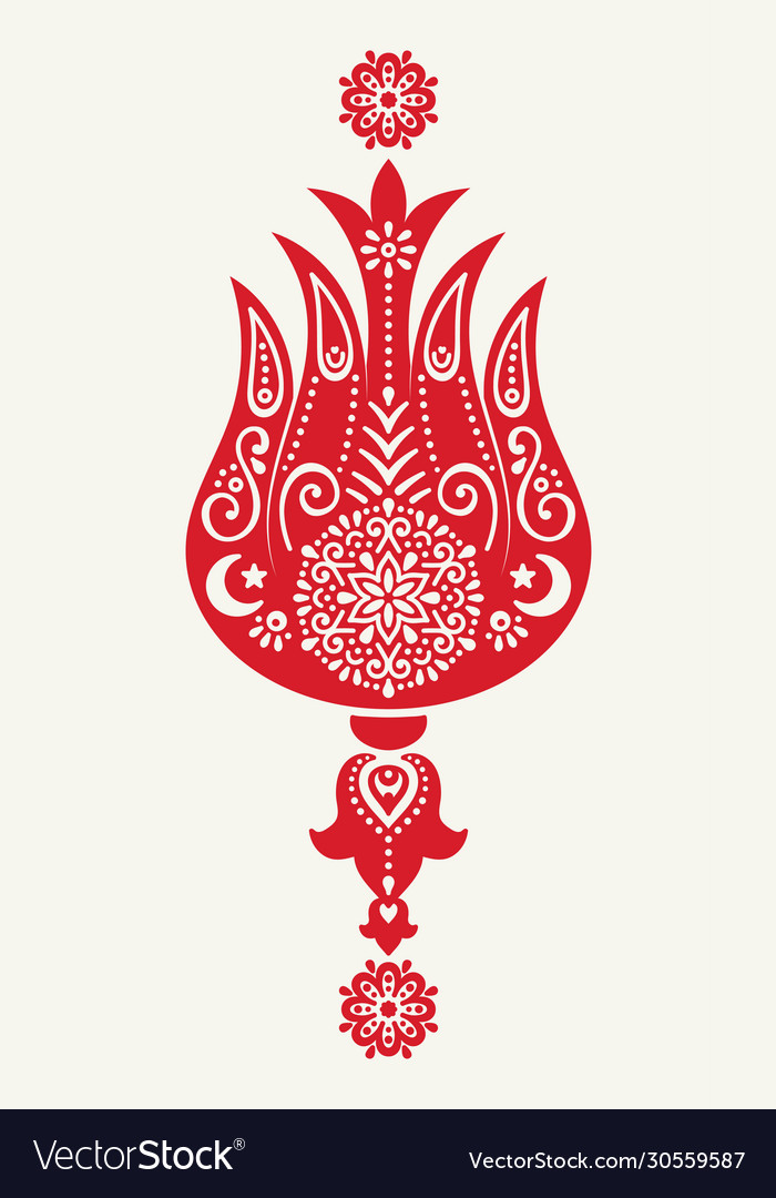 Persian Ornamental Royalty Free Vector Image Vectorstock