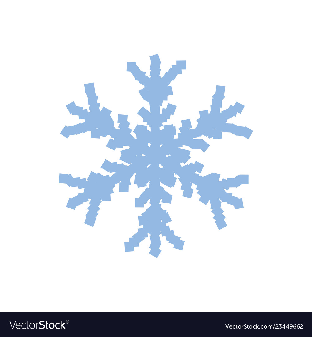 Grunge Isolated Snowflake Royalty Free Vector Image