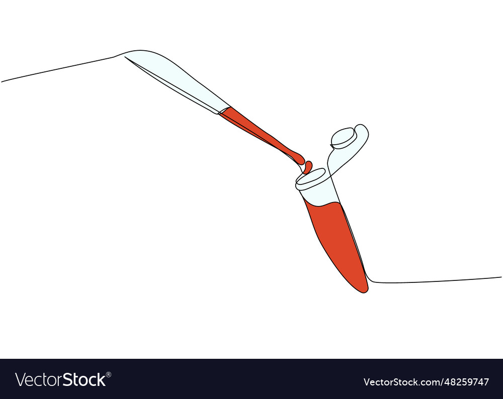 Medical Test Tubes With Blood Samples Royalty Free Vector