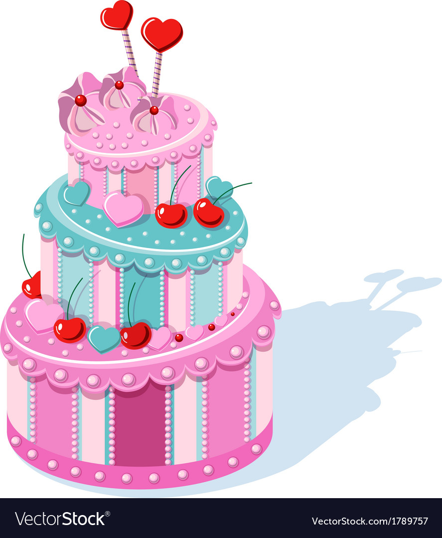 Cake Royalty Free Vector Image Vectorstock