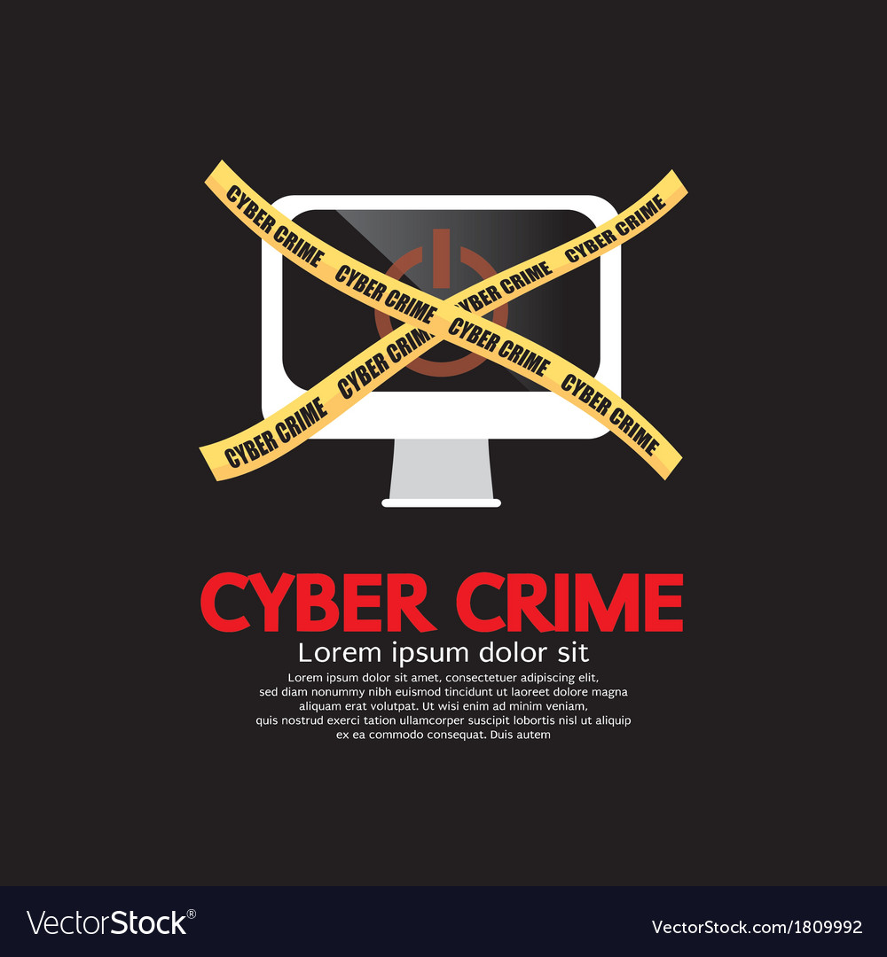 Cyber Crime Royalty Free Vector Image Vectorstock