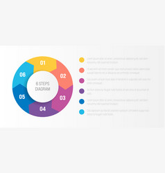 Steps Process Modern Infographic Diagram Vector Image