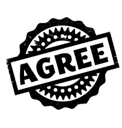 Agree And Enter Rubber Stamp Royalty Free Vector Image