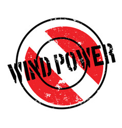 Wind Power Rubber Stamp Royalty Free Vector Image