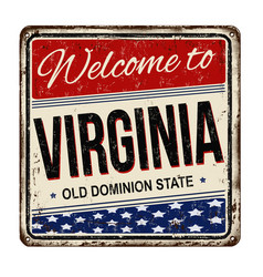 Greetings From West Virginia Vintage Rusty Metal Vector Image