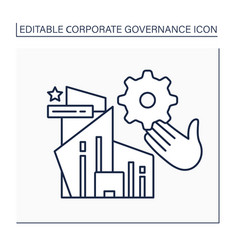 Corporate Governance Icon Vector Images Over