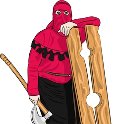 Executioner A Royalty Free Vector Image VectorStock