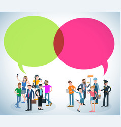 People Communicating Social Media Royalty Free Vector Image