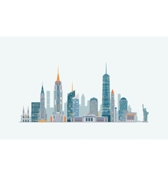 New York Skyline Royalty Free Vector Image Vectorstock