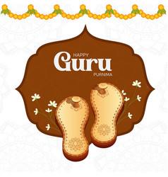 Banner Happy Guru Purnima Royalty Free Vector Image