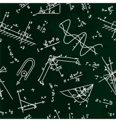 Math Chemistry And Physical Formules On Board Vector Image