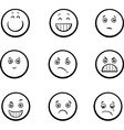 Emoticon Elements Set Cartoon Royalty Free Vector Image