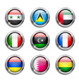 World Flags Round Buttons Royalty Free Vector Image