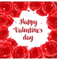 Happy Valentine Day Banners With Red Realistic Vector Image