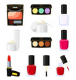 Colorful Cartoon Nail Polish Royalty Free Vector Image