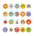 Architecture And Buildings Icons 6 Royalty Free Vector Image