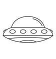 Alien Spaceship Icon Outline Style Royalty Free Vector Image