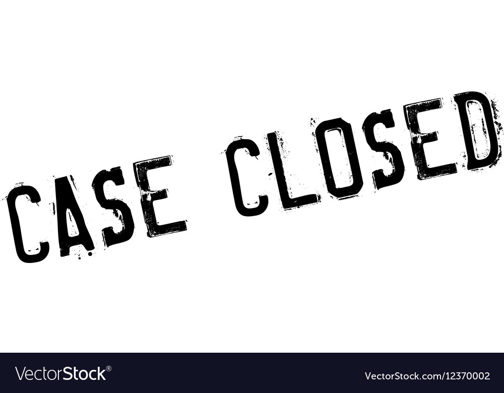 Case closed stamp Royalty Free Vector Image - VectorStock