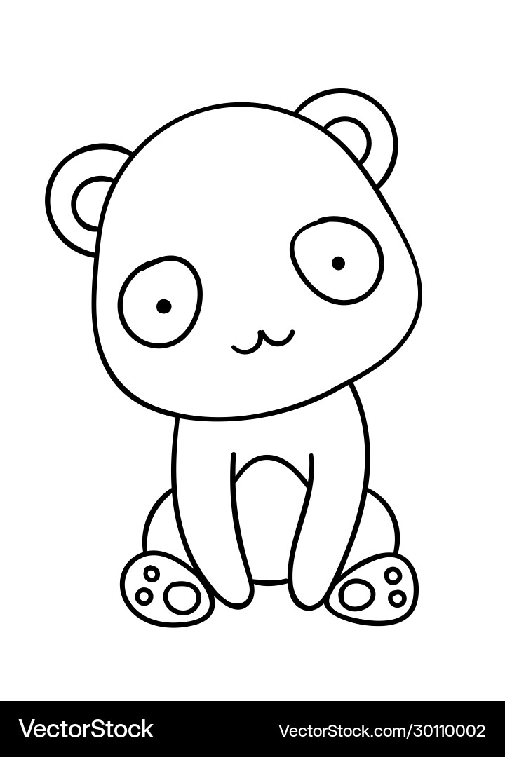 Coloring pages black and white cute hand drawn Vector Image