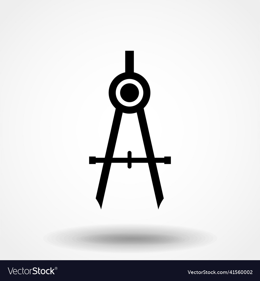 Compass icon in trendy flat style isolated Vector Image