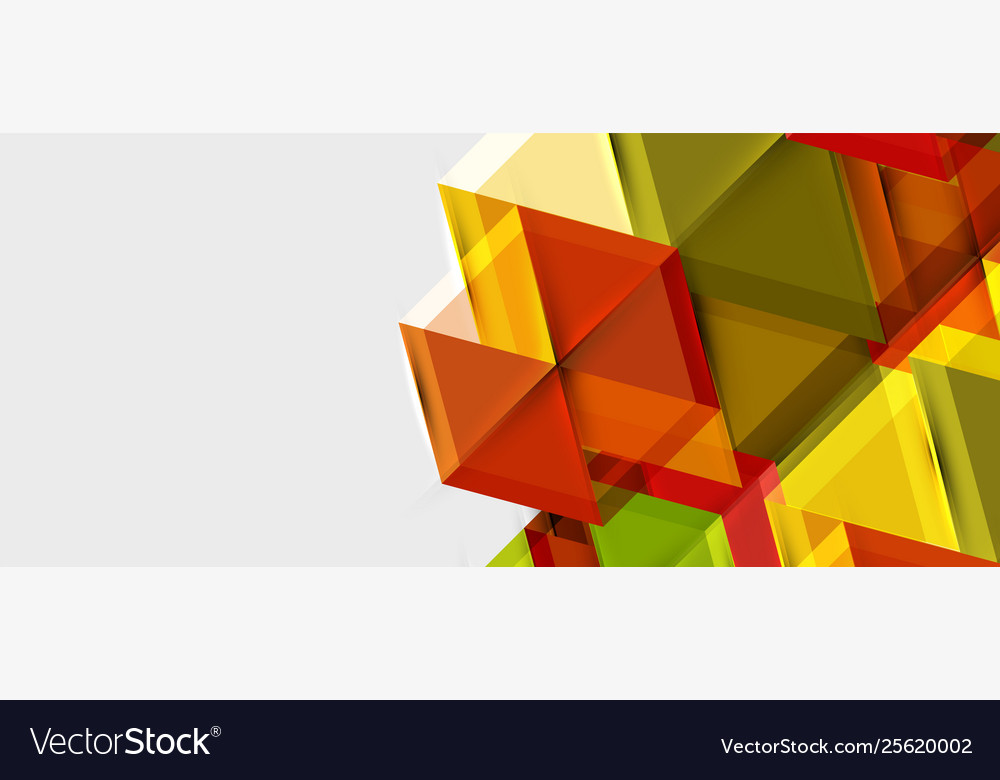 Geometric triangle and hexagon abstract background