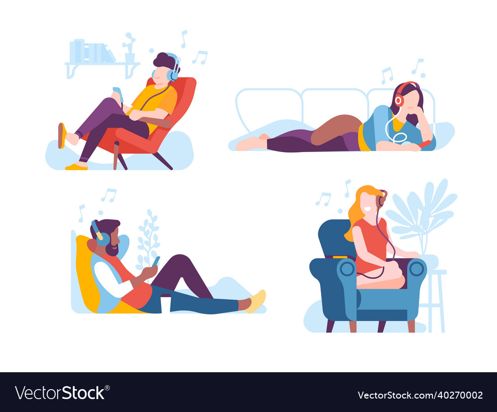 relaxing-music-listening-men-and-women-royalty-free-vector