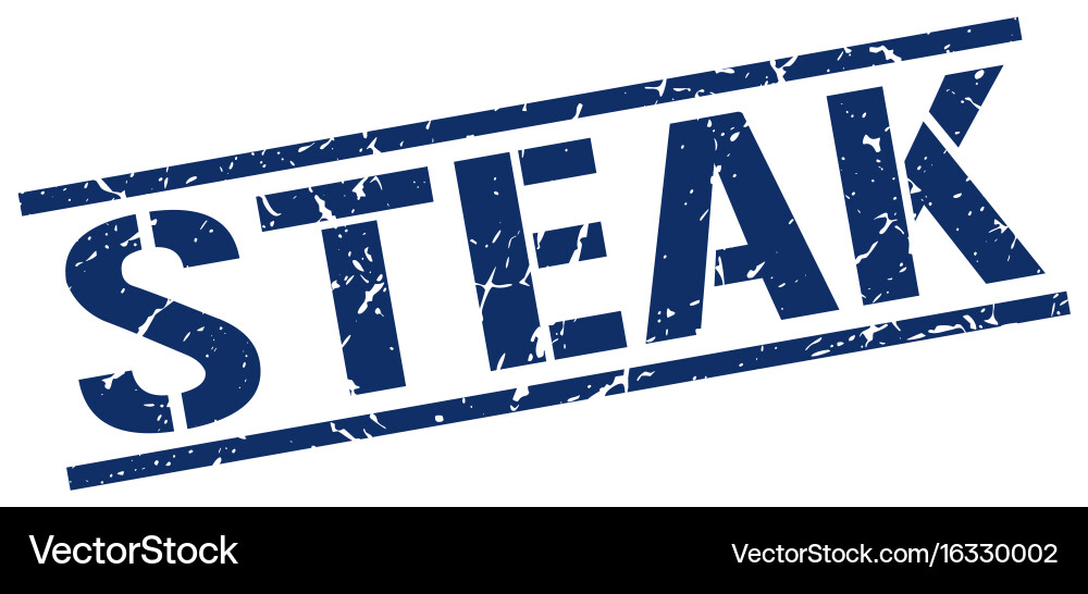 Steak stamp Royalty Free Vector Image - VectorStock