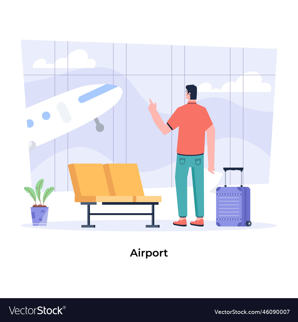 Airport Royalty Free Vector Image Vectorstock