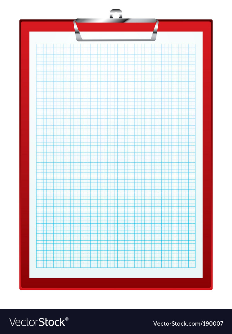 clip board graph paper royalty free vector image graph paper poster board