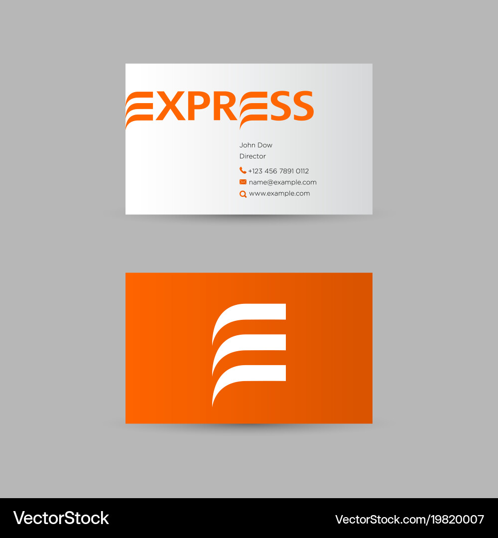 Delivery express logo Royalty Free Vector Image
