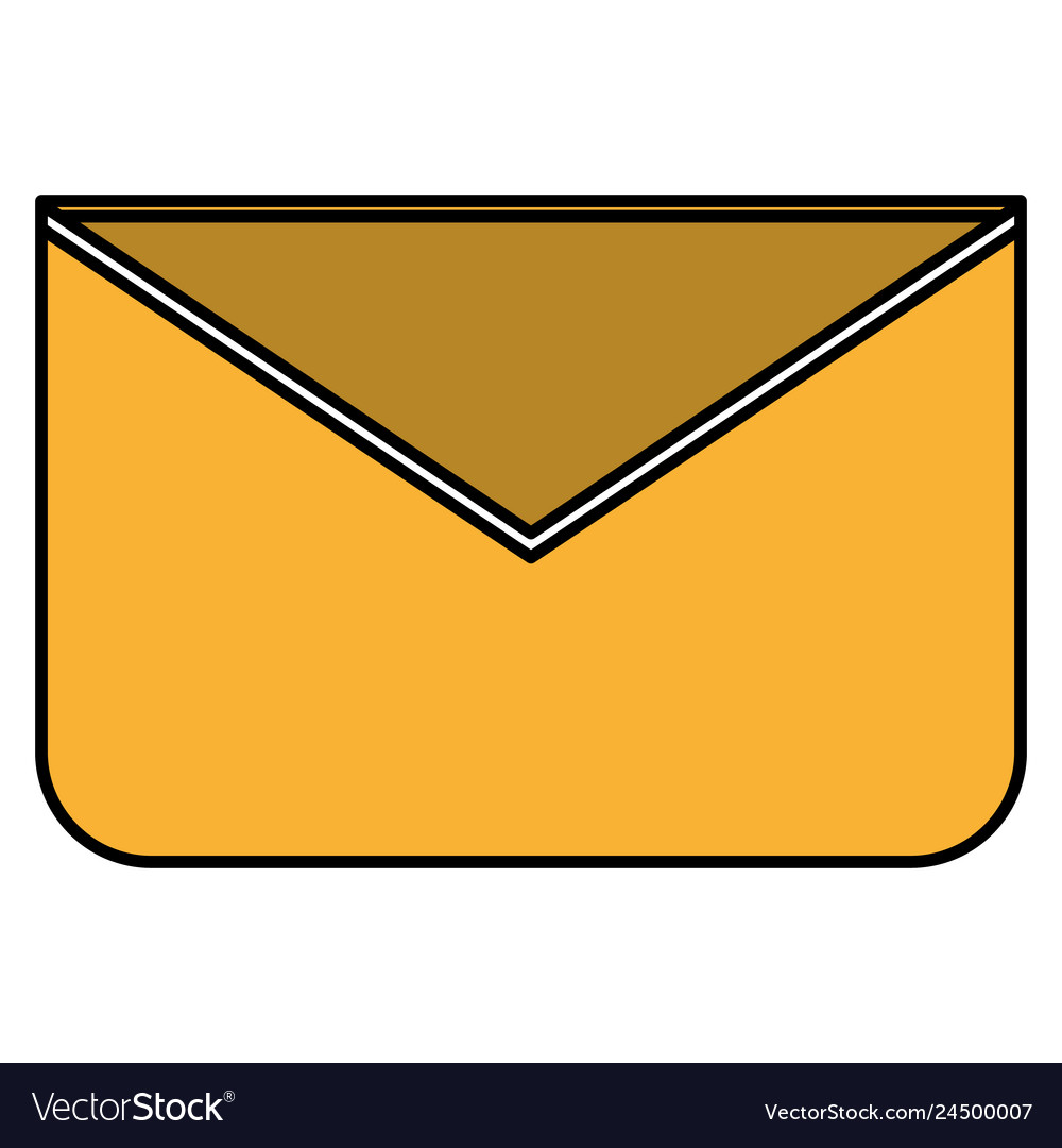 Envelope mail isolated icon Royalty Free Vector Image