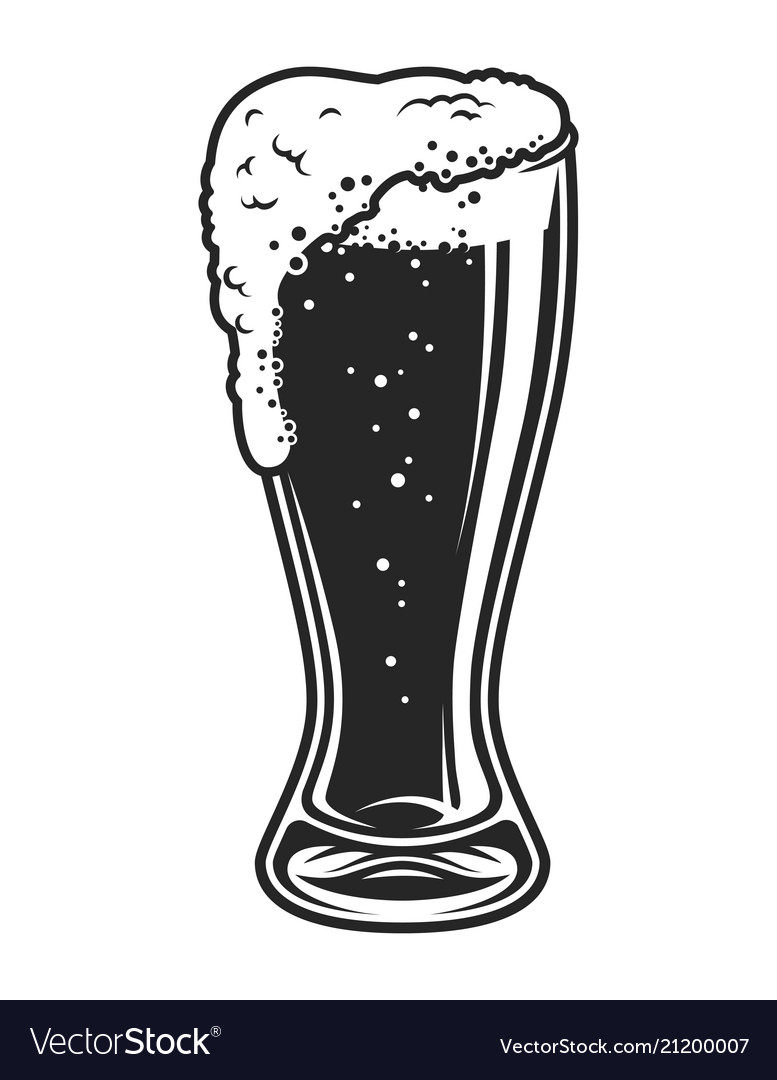 beer glass vector