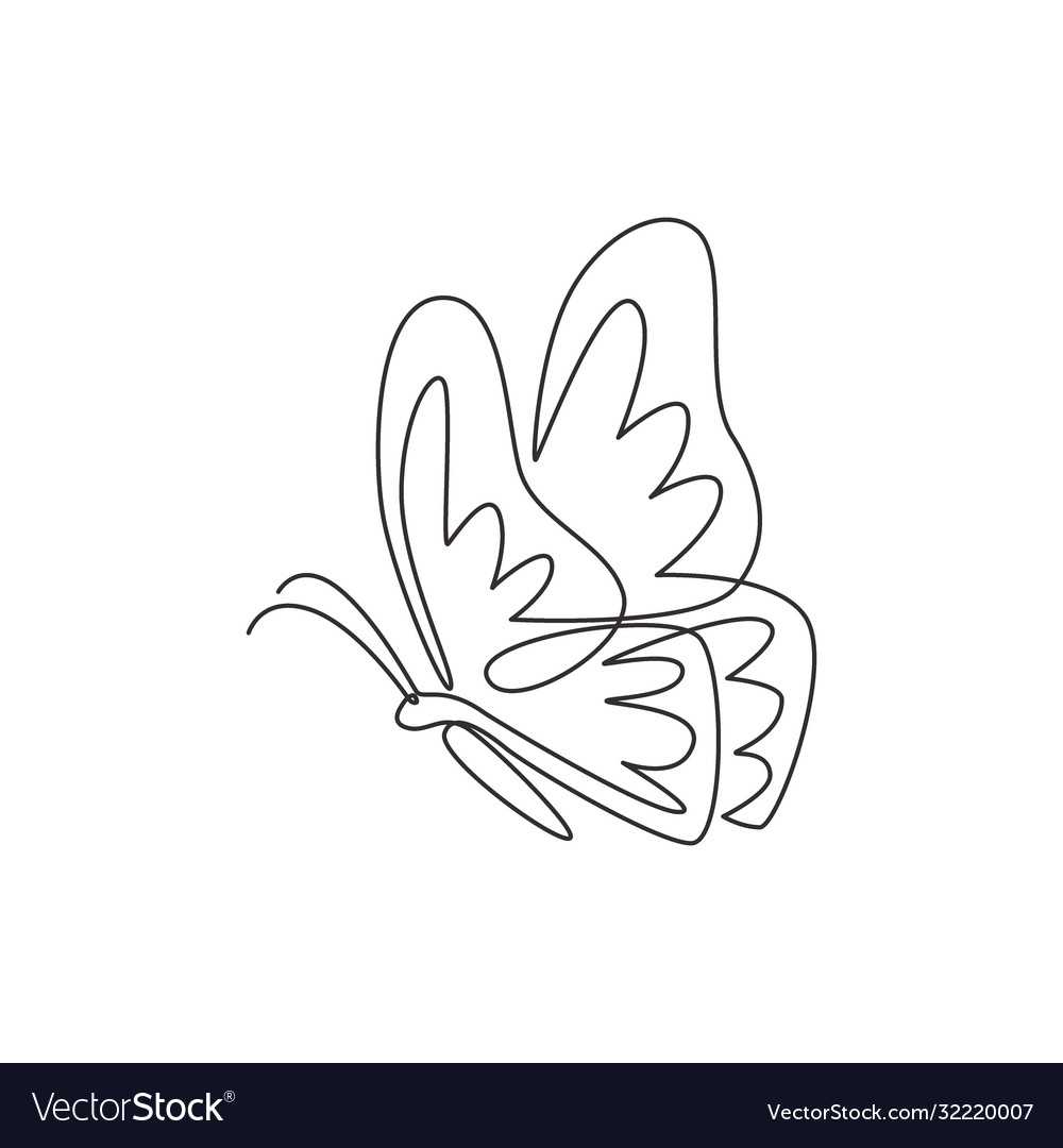 Single continuous line drawing luxury Royalty Free Vector