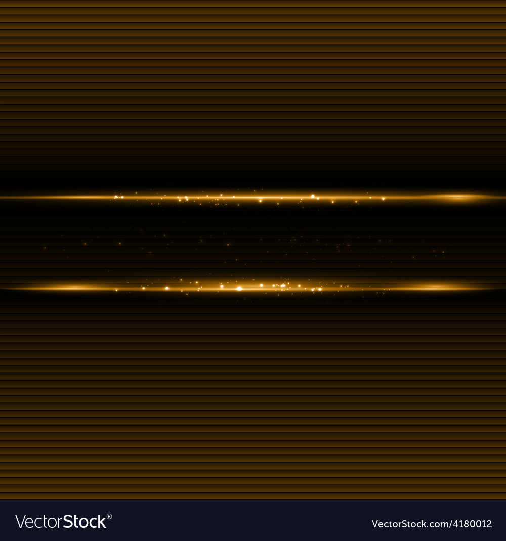 Abstract dark background with gold color light Vector Image