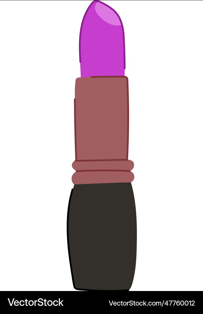 Cosmetic lipstick makeup cartoon Royalty Free Vector Image