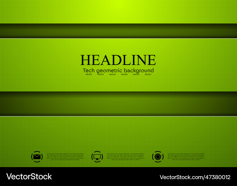 Green tech abstract background Royalty Free Vector Image