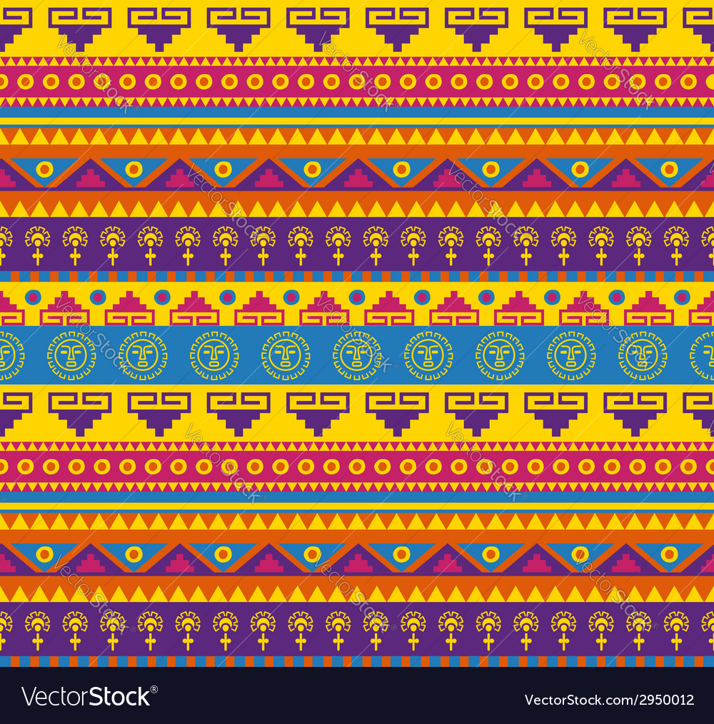 Mexican pattern Royalty Free Vector Image VectorStock