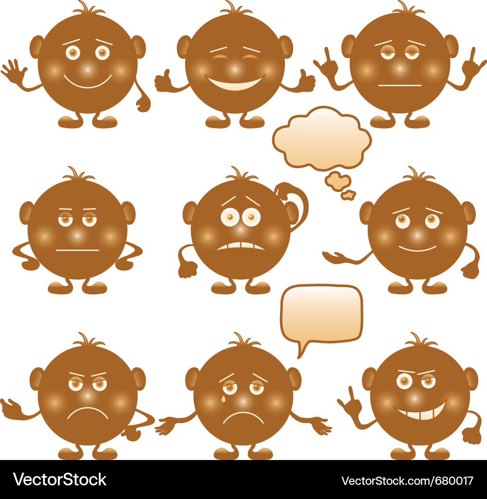 Button smiles Royalty Free Vector Image - VectorStock