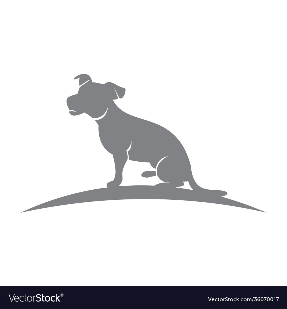 Dog pet template design animal emblem mascot Vector Image