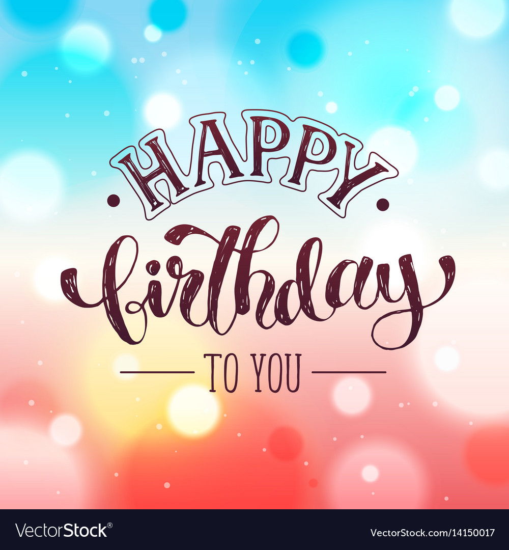 Happy birthday card Royalty Free Vector Image - VectorStock