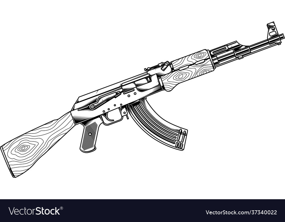 Ak 47 Royalty Free Vector Image VectorStock