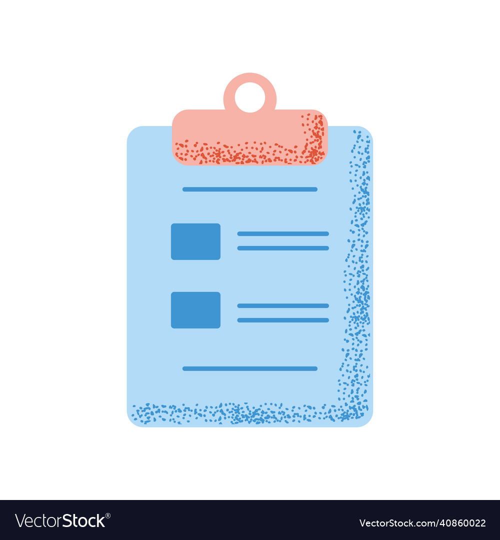 Clipboard report document Royalty Free Vector Image