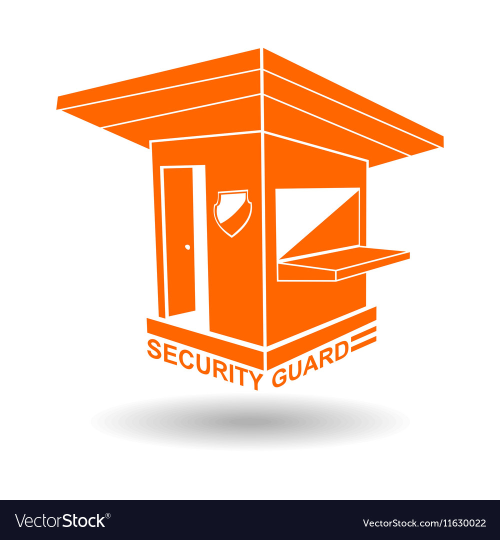 Guardhouse brand security guard logo Royalty Free Vector