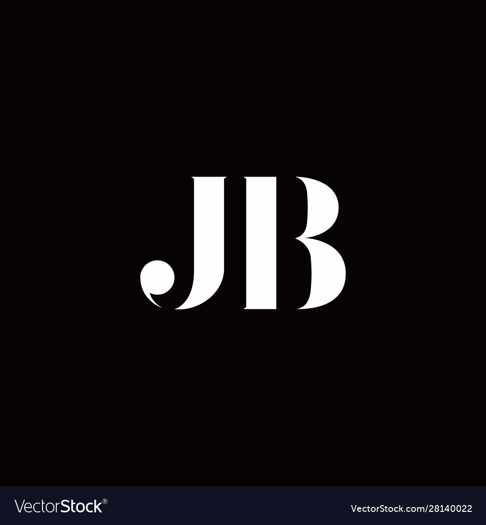 Jb logo letter initial designs template Royalty Free Vector