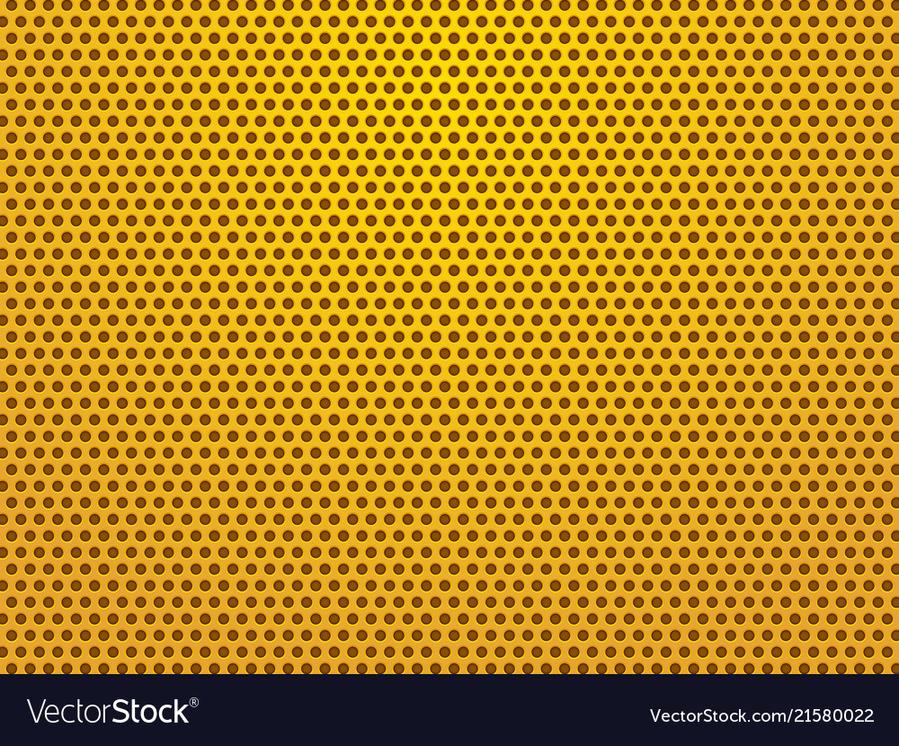 Perforated gold sheets background Royalty Free Vector Image