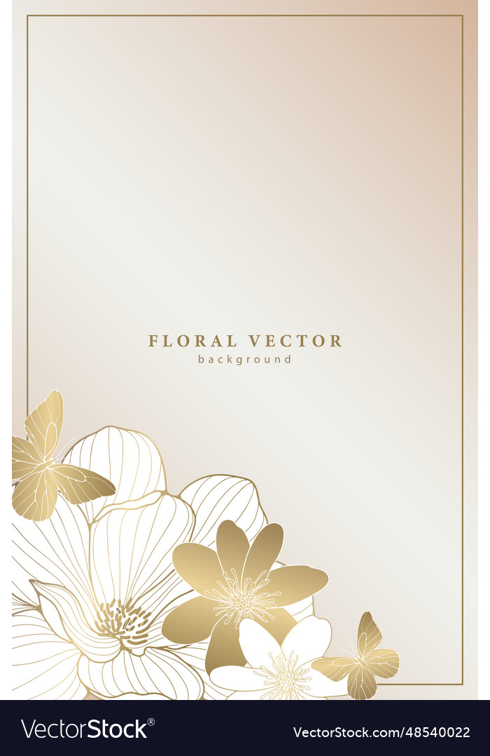 Vertical floral background with flowers Royalty Free Vector