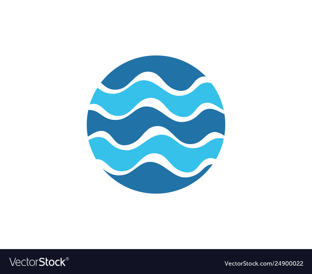 Water wave icon Royalty Free Vector Image - VectorStock