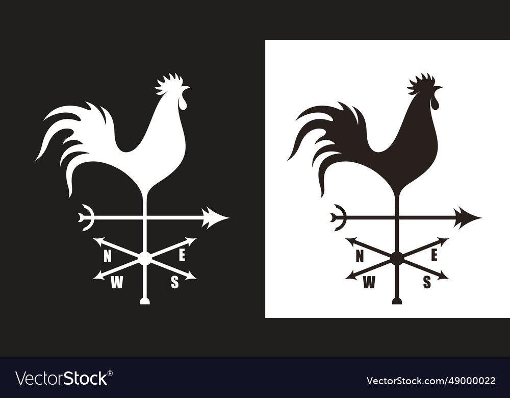 Weather vane Royalty Free Vector Image - VectorStock