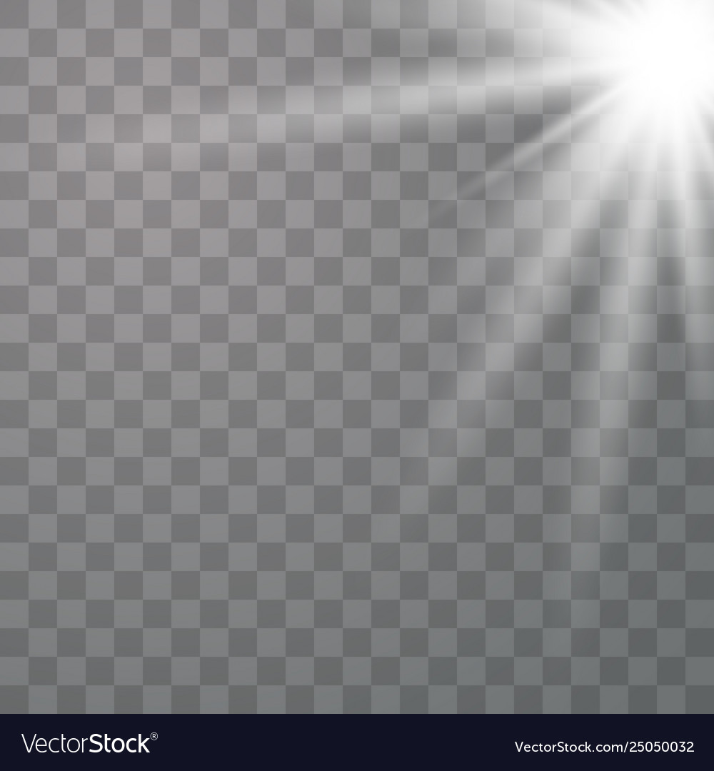 Glowing sunlight effect Royalty Free Vector Image